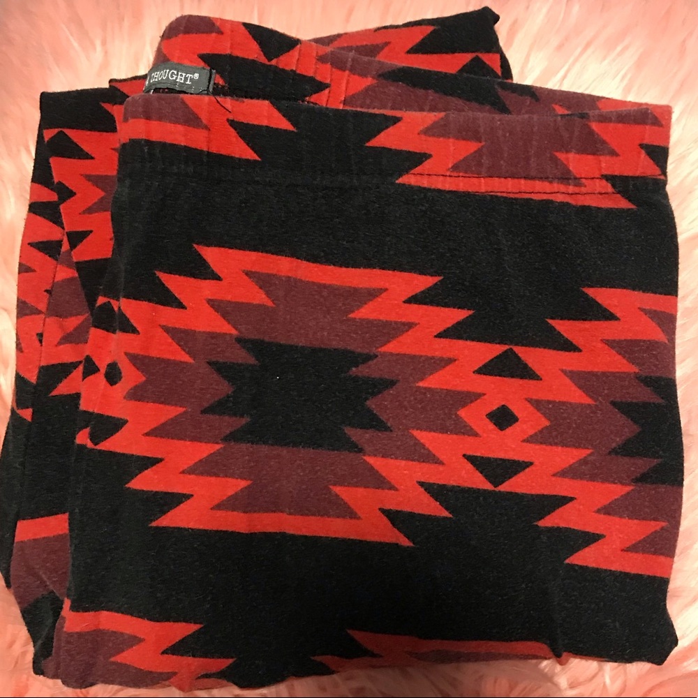 Threads 4 Thought black and red tribal leggings